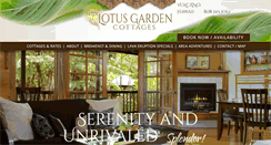 Desktop Screenshot of lotusgardencottages.com