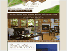 Tablet Screenshot of lotusgardencottages.com